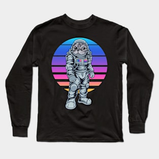 Astronaut Cat - Funny Astronomy Lover Galaxy Exploration Long Sleeve T-Shirt